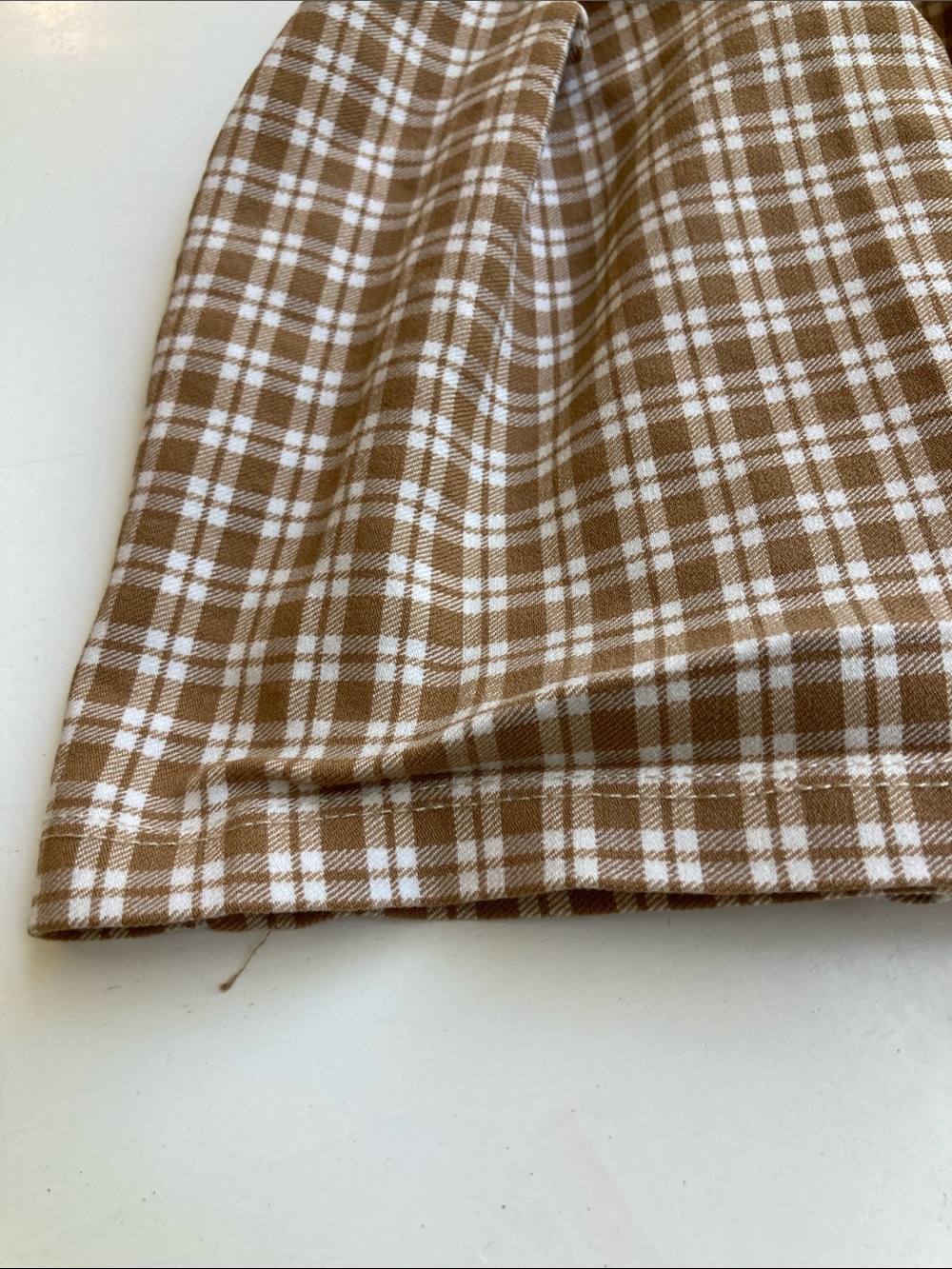 Full Tilt Brown Plaid Flared Mini Skirt - Picture 4 of 8